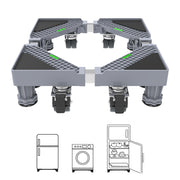 Support Machine A Laver Seche Linge 8 Pieds 4 Roulettes