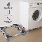 Support Machine A Laver Seche Linge 8 Pieds 4 Roulettes