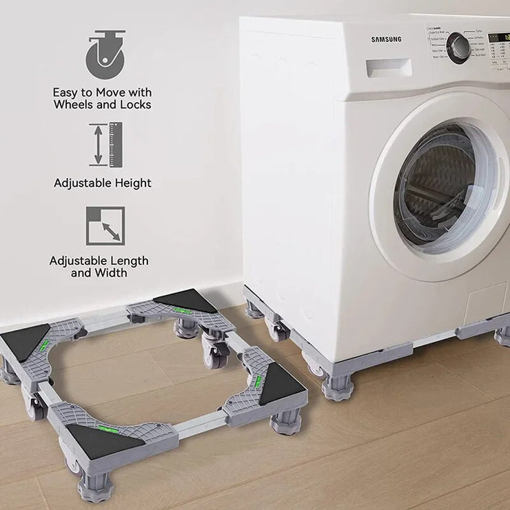 Support Machine A Laver Seche Linge 8 Pieds 4 Roulettes